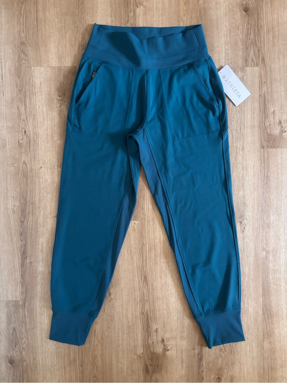 Athleta Venice Jogger Women’s Small Coastal Teal Blue High-Waist